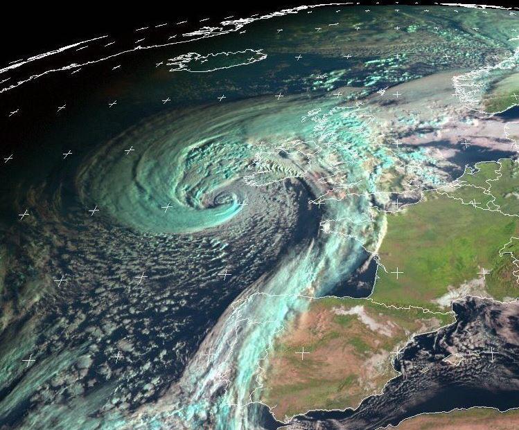 hurricane Ophelia satellite view