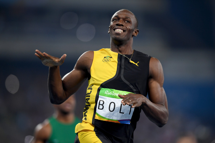 Usain Bolt running athlete